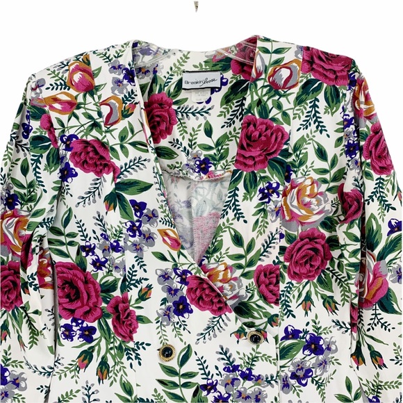 Vintage Floral Blazer by Breakin’ Loose- Made in the USA - Picture 7 of 16